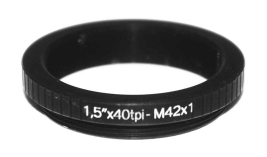 1.5"x40tpi female to M42x1 male thread adapter