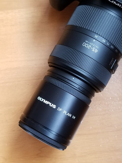 M52x0.75 male to M54x1 female thread adapter for Olympus DF Plan 1x objective