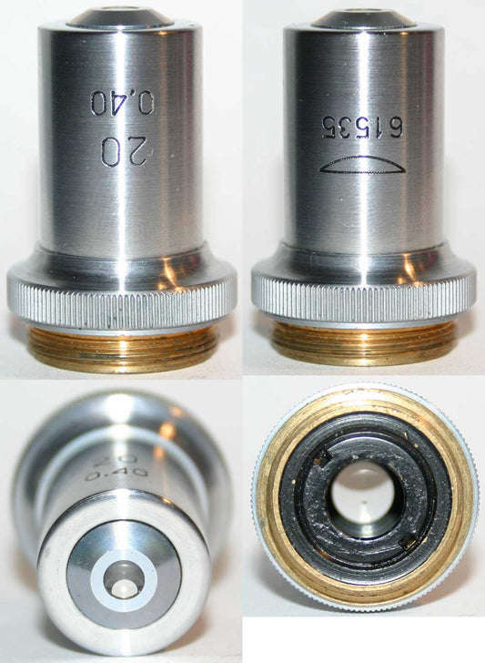 LOMO Microscope Objective - Achromat 20x0.40