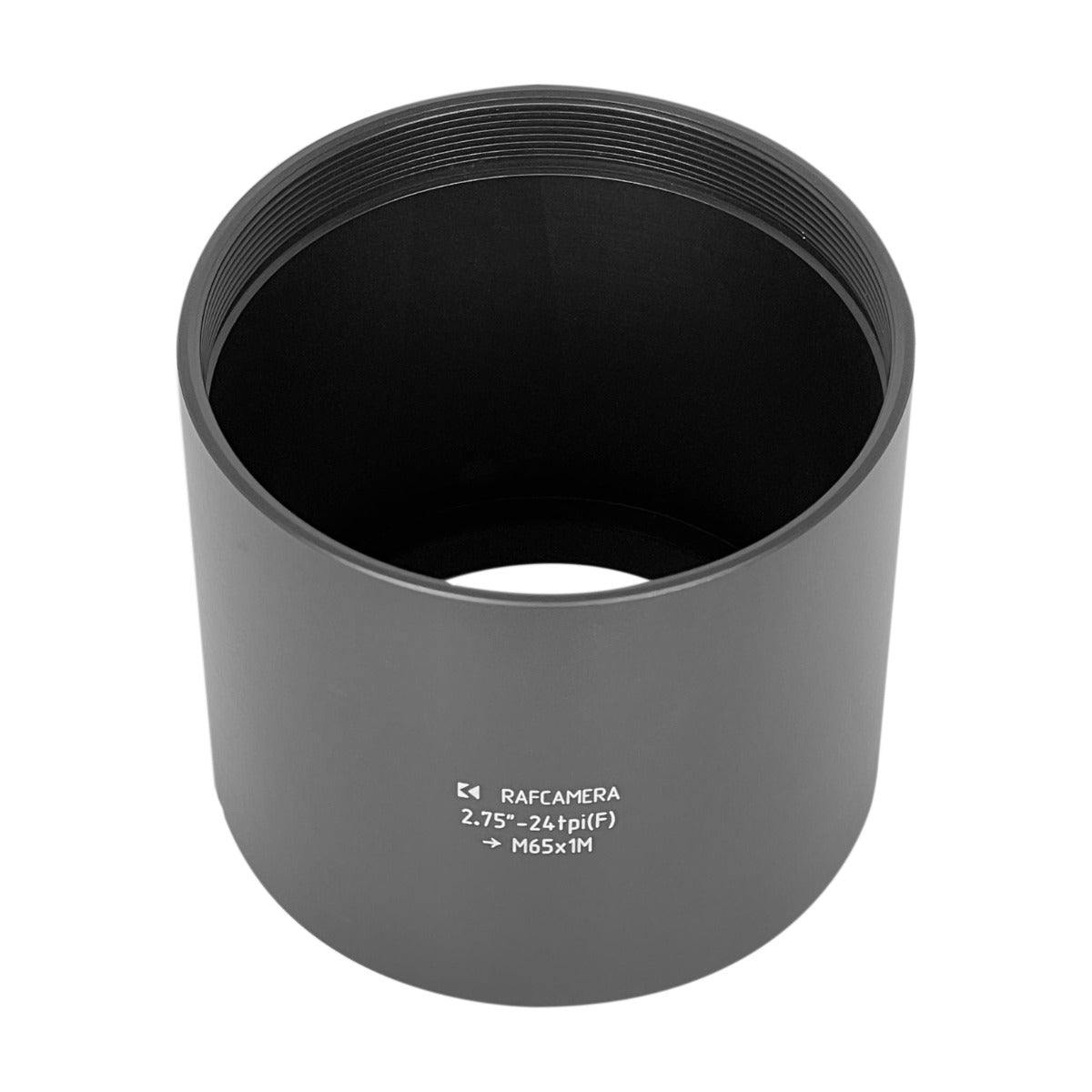 2.75"-24tpi female to M65x1 male thread adapter for Printing Nikkor 2.8/150mm