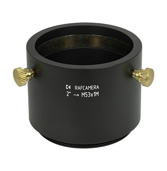 2" clamp to M53x1 male thread adapter, 40mm deep