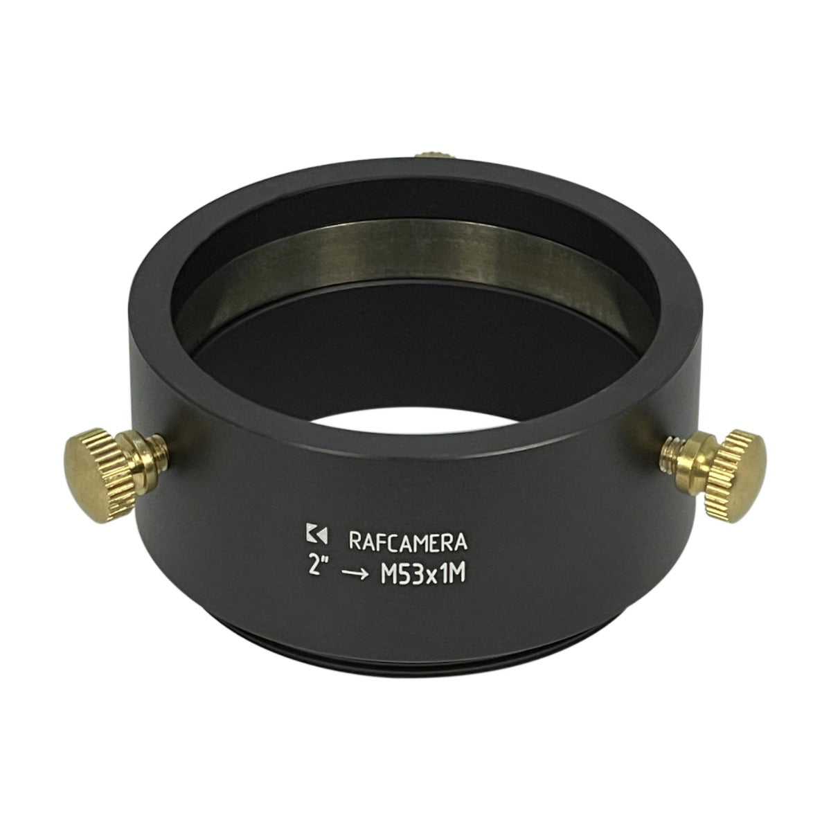 2" clamp to M53x1 male thread adapter, through