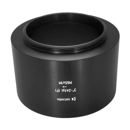 3″-24tpi female to M65x1 male thread adapter for 3.5/152mm Kodak Aero Ektar
