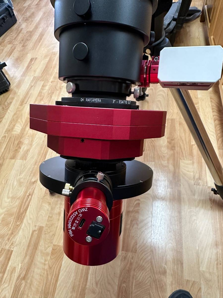 3" telescope to Primalucelab Esatto 3.5" adapter