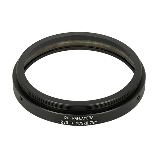 70mm clamp to M75x0.75 male thread adapter for Red ISCO Ultra-Star Plus lens