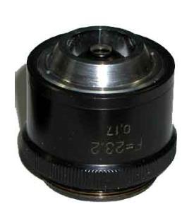 LOMO Microscope Objective - Epiobjective F=23.2mm, n.a.0.17