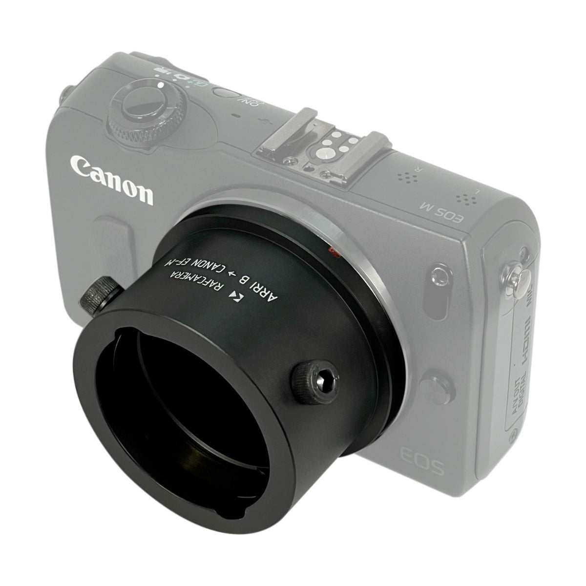 Arri B lens to Canon EF-M camera mount adapter