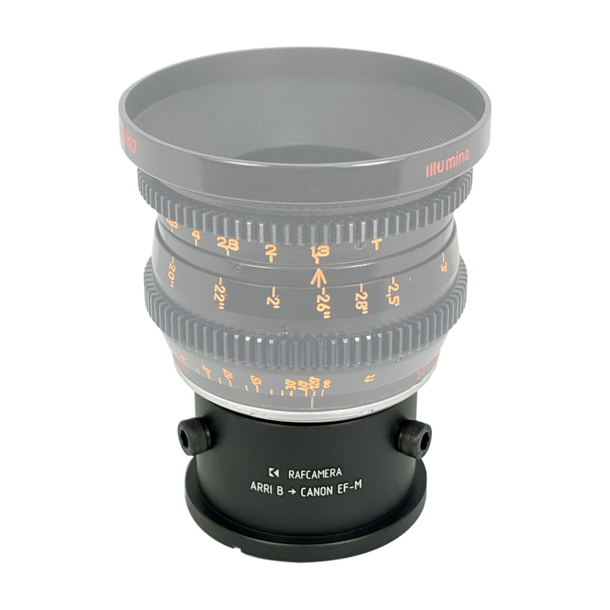 Arri B lens to Canon EF-M camera mount adapter