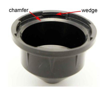 Twist-on cap for Arri PL lens mount, ABS plastic, improved