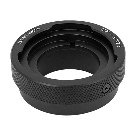 1/2" Sony TV lens to Sony E-mount camera mount adapter