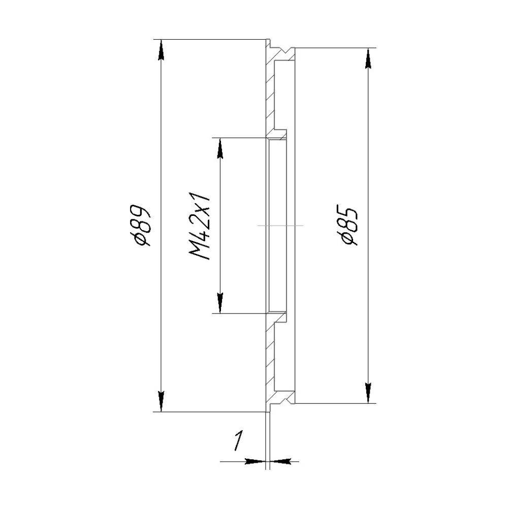 Front plate for Novoflex Balpro Universal Bellows with M42x1 female thread