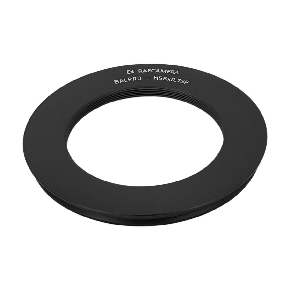 Front plate for Novoflex Balpro Universal Bellows with M58x0.75 female thread