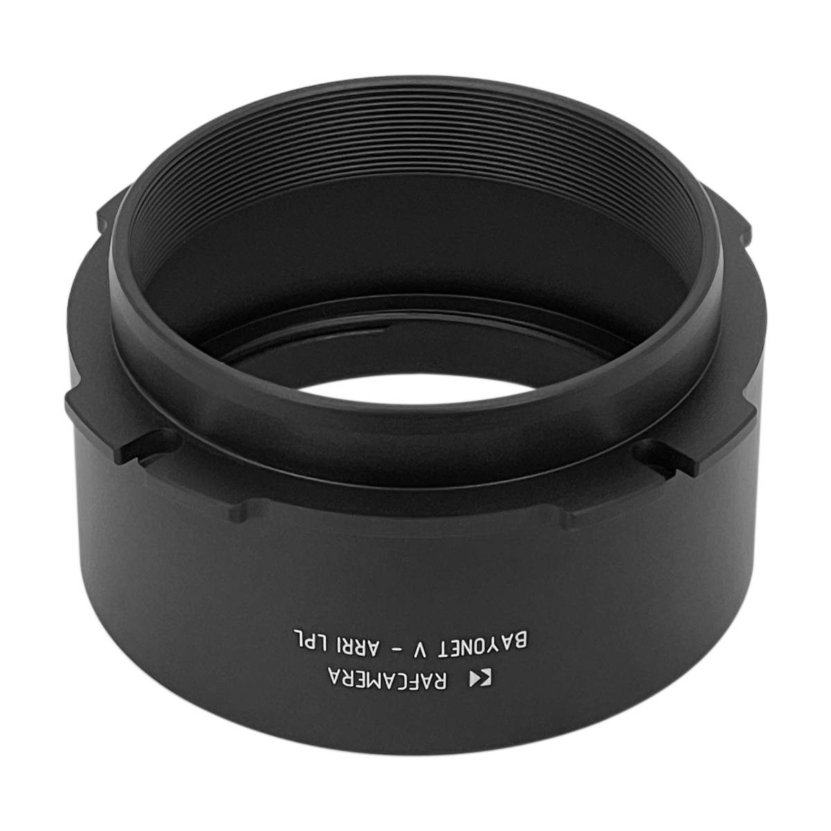 Bayonet V lens to Arri LPL camera mount adapter