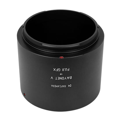 Bayonet V (Kiev-88, Salyut-S, Hasselblad 1000F) lens to Fuji GFX camera mount adapter