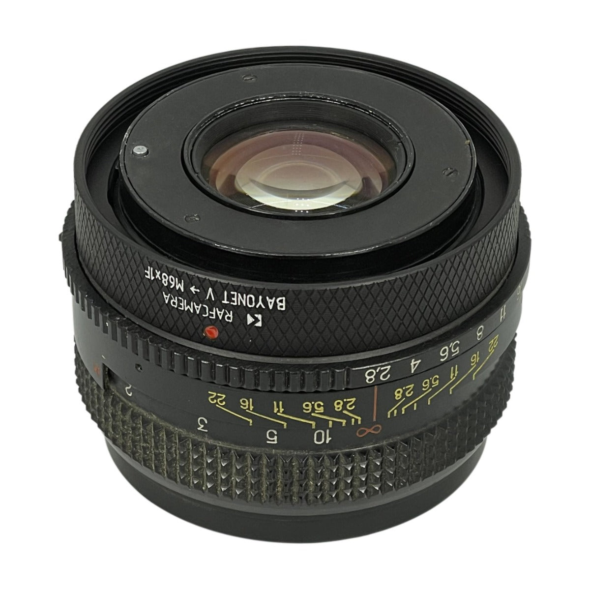 Bayonet V (Kiev-88, Salyut-S, Hasselblad 1000F) lens to Pentacon Six camera adapter
