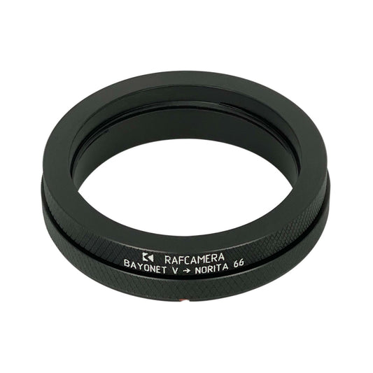 Bayonet V (Kiev-88, Salyut-S, Hasselblad 1000F) lens to Norita camera adapter