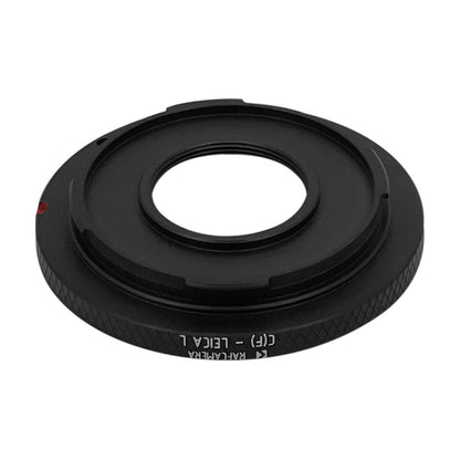 C-mount lens to Leica L-mount camera adapter, with rim