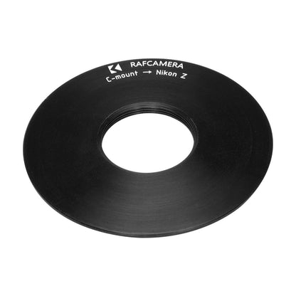 C-mount lens to Nikon Z-mount camera adapter