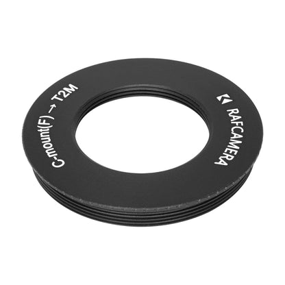 C-mount female to M42x0.75 (T2) male thread adapter