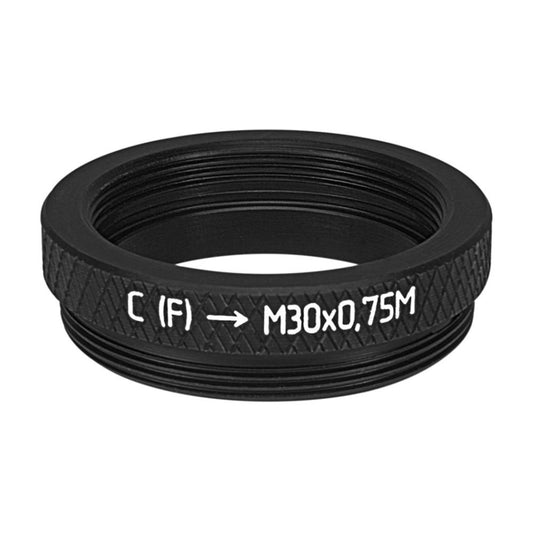 C-mount female to M30x0.75 male thread adapter