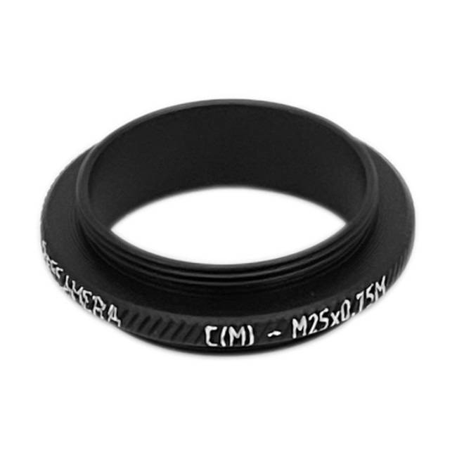 C-mount male to M25x0.75 male thread adapter