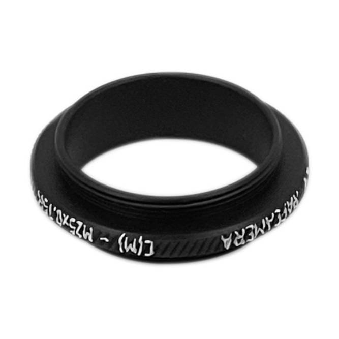 C-mount male to M25x0.75 male thread adapter