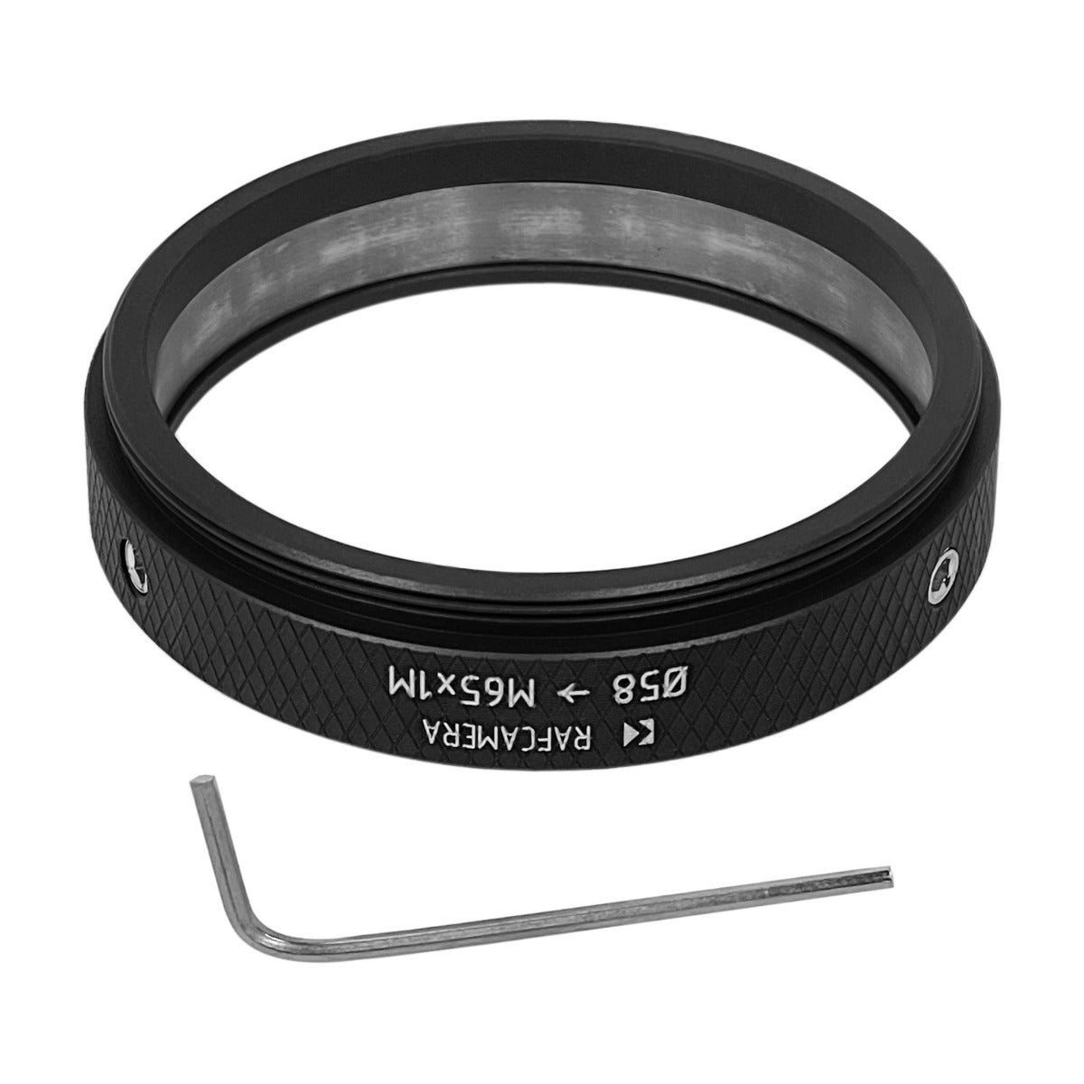58mm clamp to M65x1 male thread adapter for helicoids