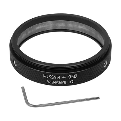 58mm clamp to M65x1 male thread adapter for helicoids