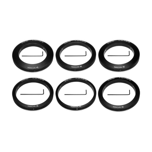 Set of 6 gears (pitch 32, mod 0.8) for Canon FD lenses (14,24,35,55,85,135mm)
