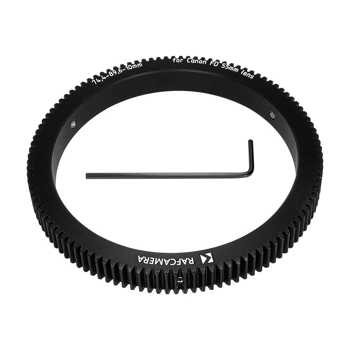 Follow Focus Gear (74.4-89.6-10mm) for Canon FD 55mm lens