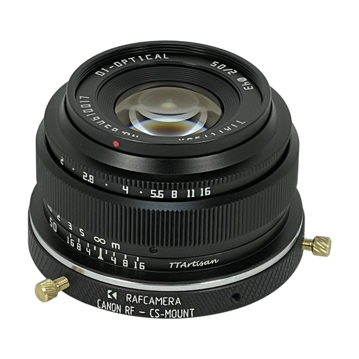 Canon RF (EOS-R) lens to CS-mount camera adapter