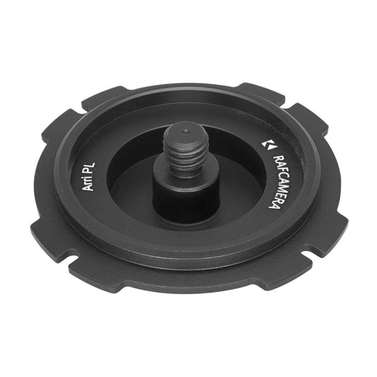 Slip-in cap for Arri PL camera body mount with 3/8" tripod screw