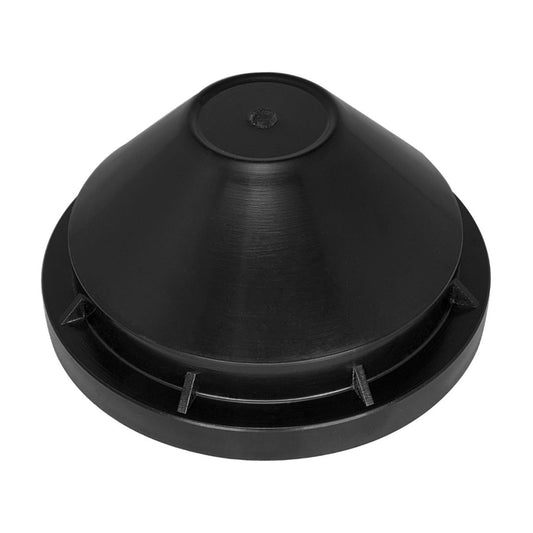 Twist-on cap for OCT-19 lens mount, plastic, black