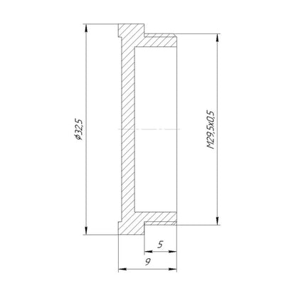 Screw-in cap with M29.5x0.5 male thread for Copal #0 shutter