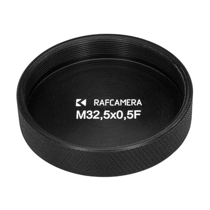 Screw-on cap with M32.5x0.5 female thread for Copal #0 shutter
