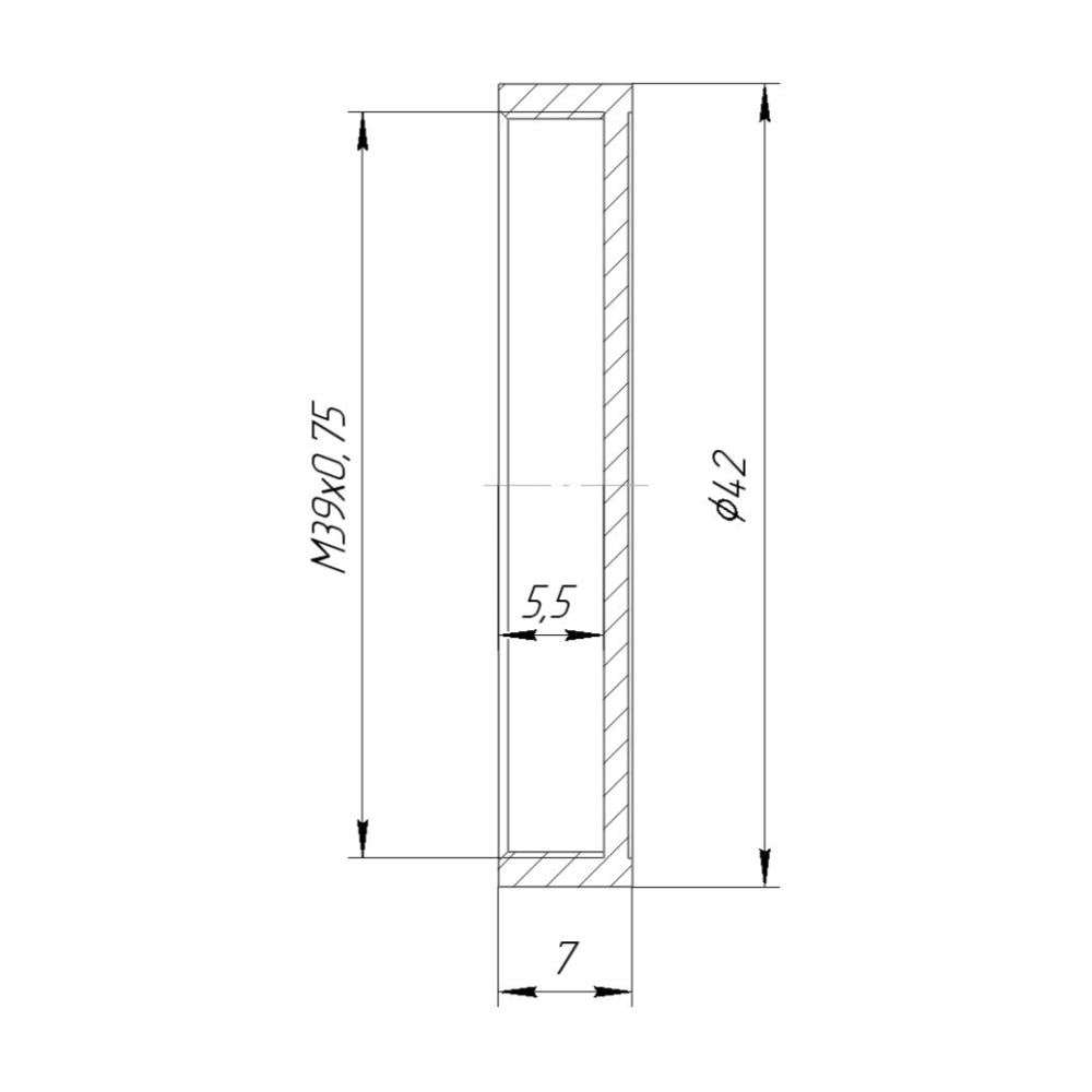 Screw-on cap with M39x0.75 female thread for Copal #1 shutter
