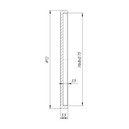 Screw-on cap with M68x0.75 female thread for Kiev-60/6C