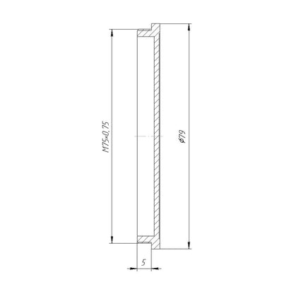 Screw-In cap with M75x0.75 male thread for Rapido FVD-16A or Rectilux HCDNA