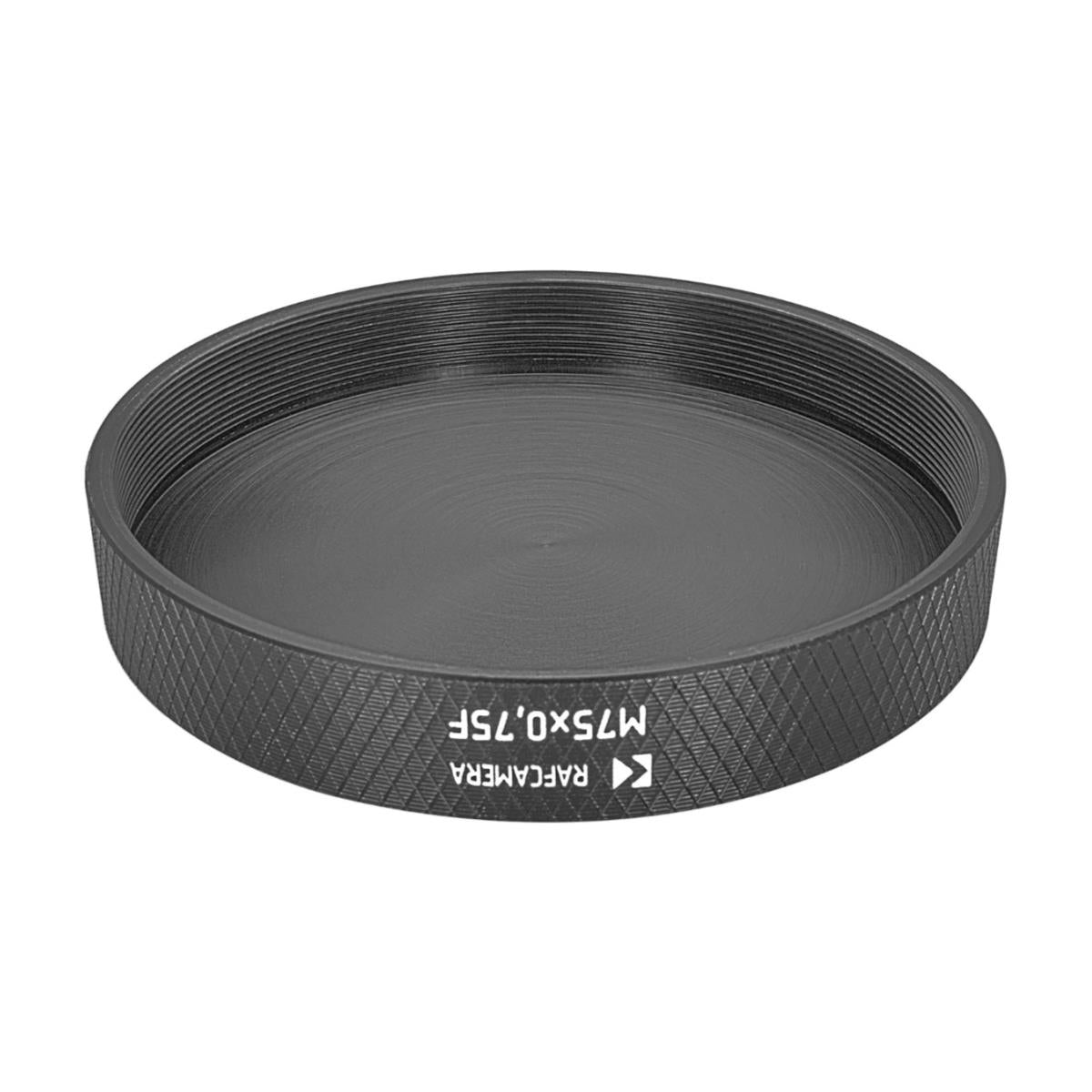 Screw-on cap with M75x0.75 female thread, 11mm deep