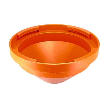 Twist-on cap for OCT-19 lens mount, plastic, orange