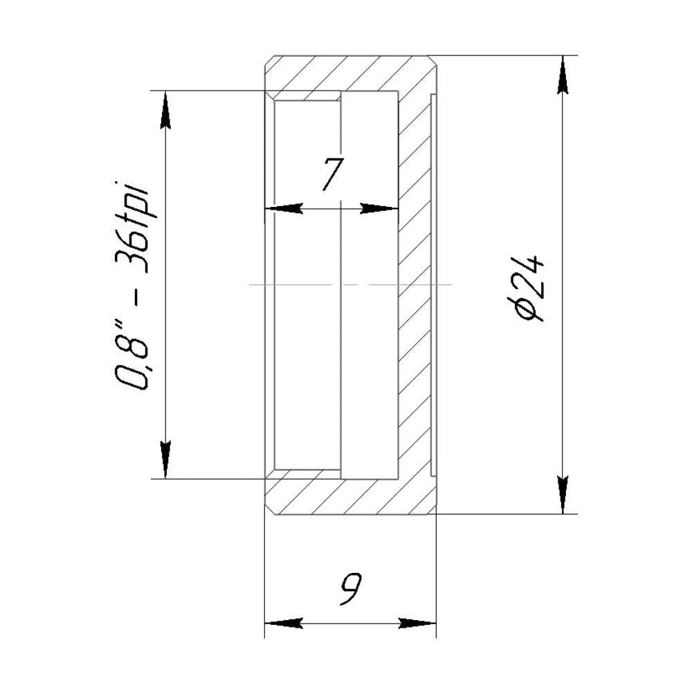 Screw-on cap with RMS thread for microscope objective lens