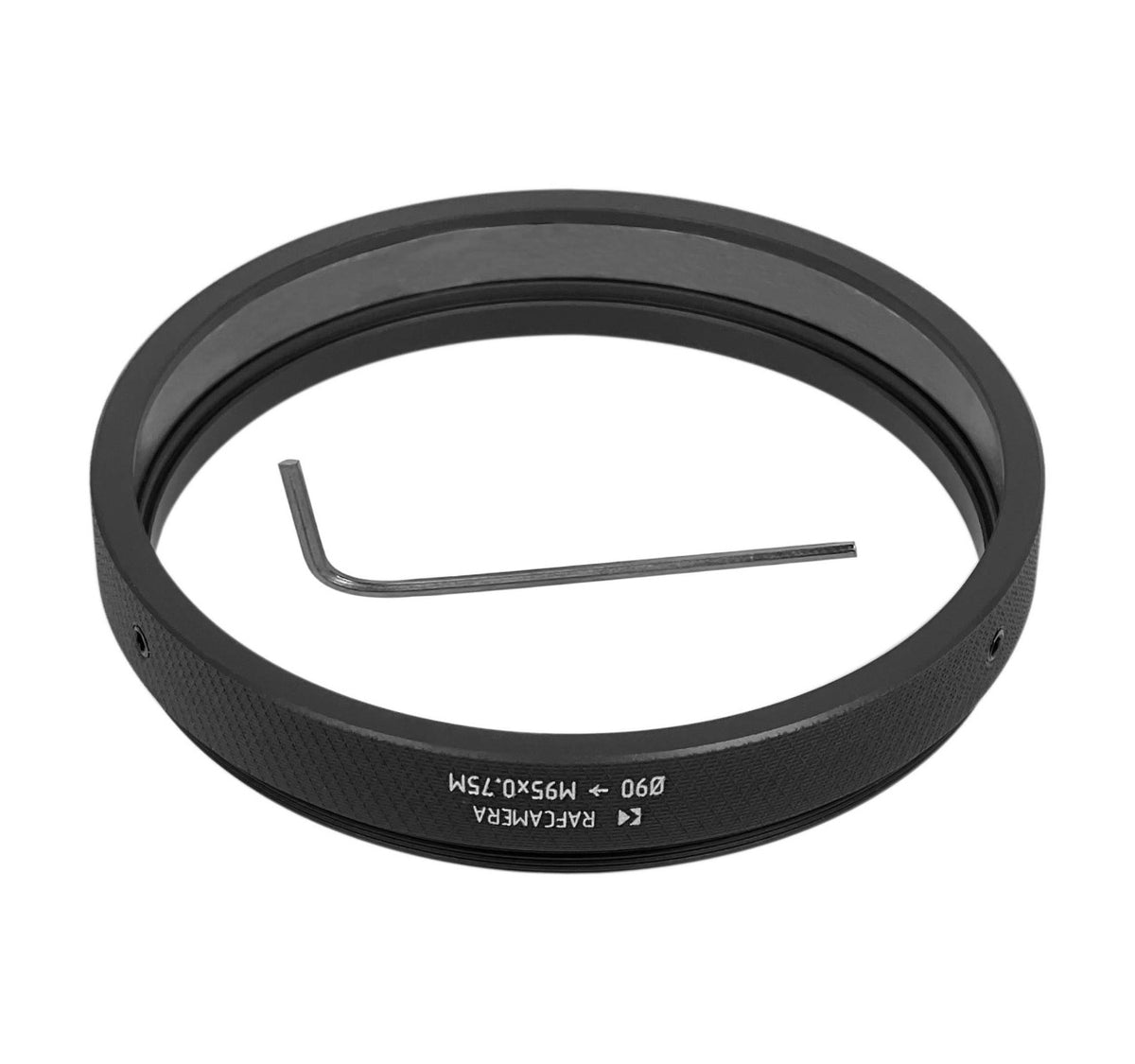 90mm clamp to M95x0.75 male thread adapter for ISCO UltraStar 16cm lens