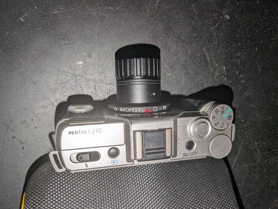 CS-mount lens to Pentax Q camera mount adapter