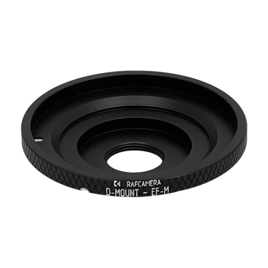 D-mount lens to Canon EOS-M camera mount adapter, with rim