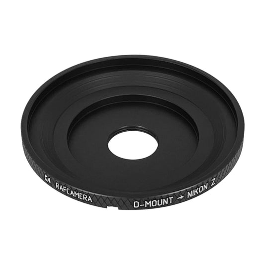D-mount lens to Nikon Z camera mount adapter, with raised edge