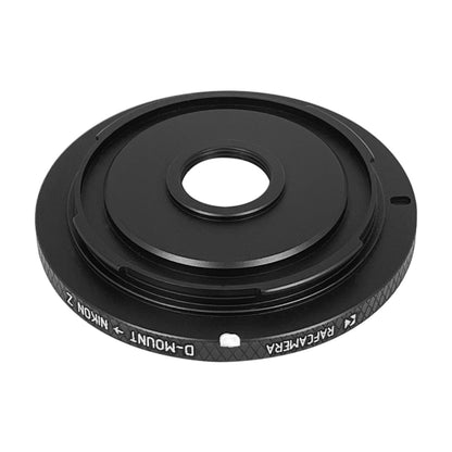 D-mount lens to Nikon Z camera mount adapter, with raised edge
