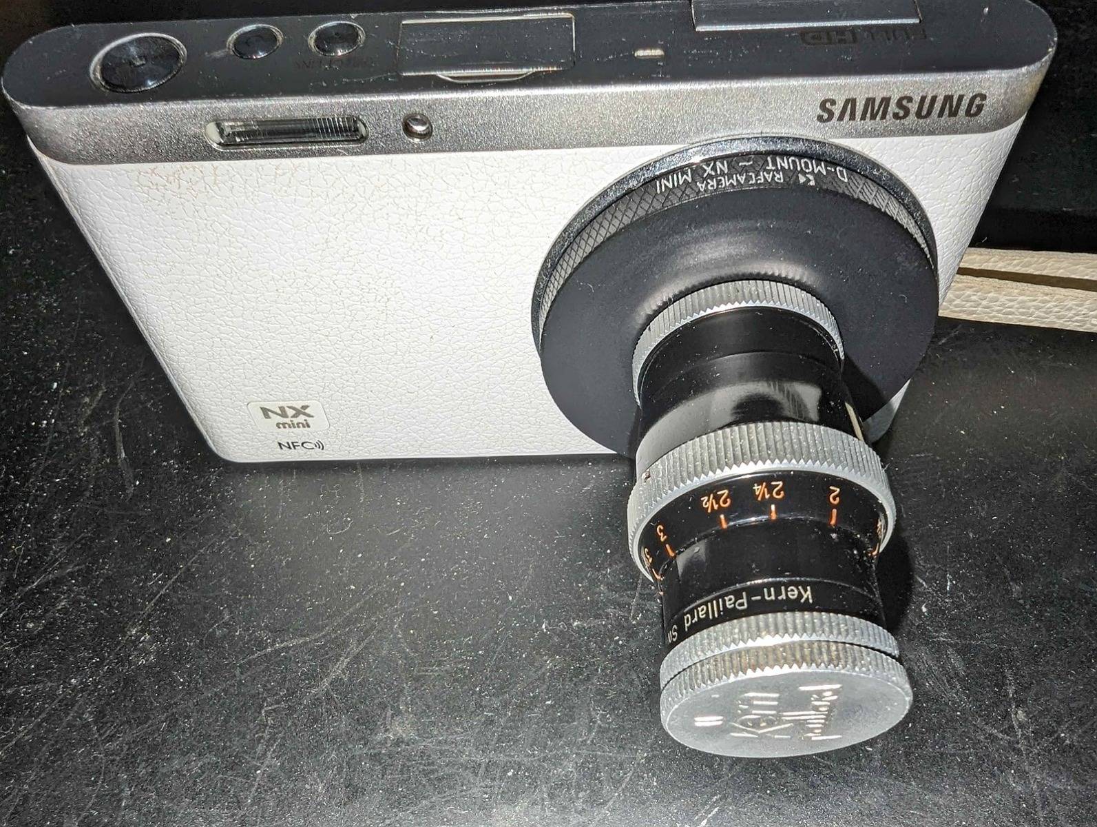 D-mount lens to Samsung NX Mini camera mount adapter