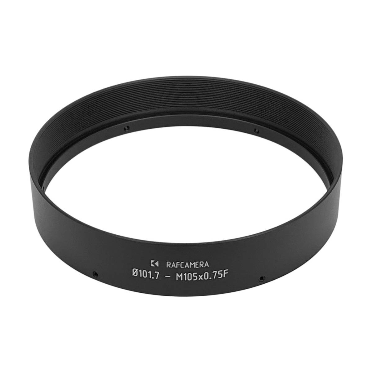 101.7mm clamp to M105x0.75 female thread adapter