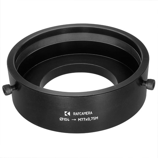 104mm clamp to M77x0.75 male thread adapter for LOMO Anamorphic 35-NAP