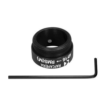 16mm clamp to RMS male thread adapter for Plustek scanner lens